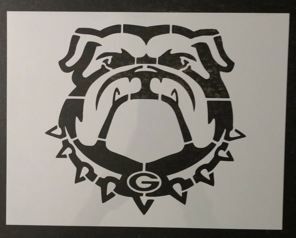 Bulldog Bull Dog Georgia Bulldogs 11" x 8.5" Custom Stencil FAST FREE SHIPPING