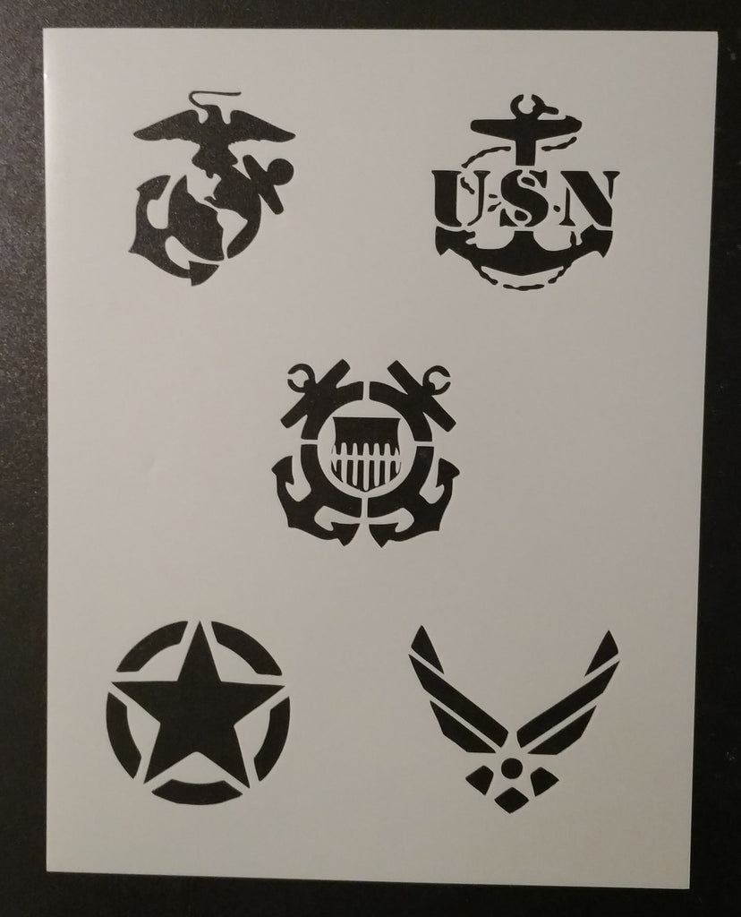 Military Branches - Stencil