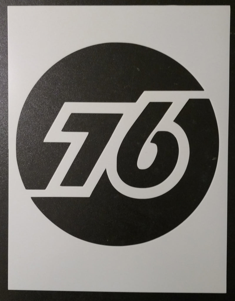 76 Gas Station Sign - Stencil
