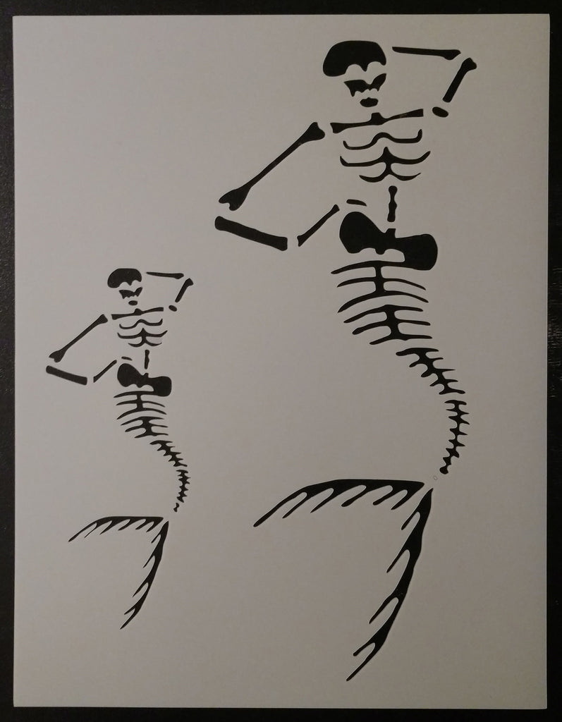 Skeleton Mermaid - Stencil