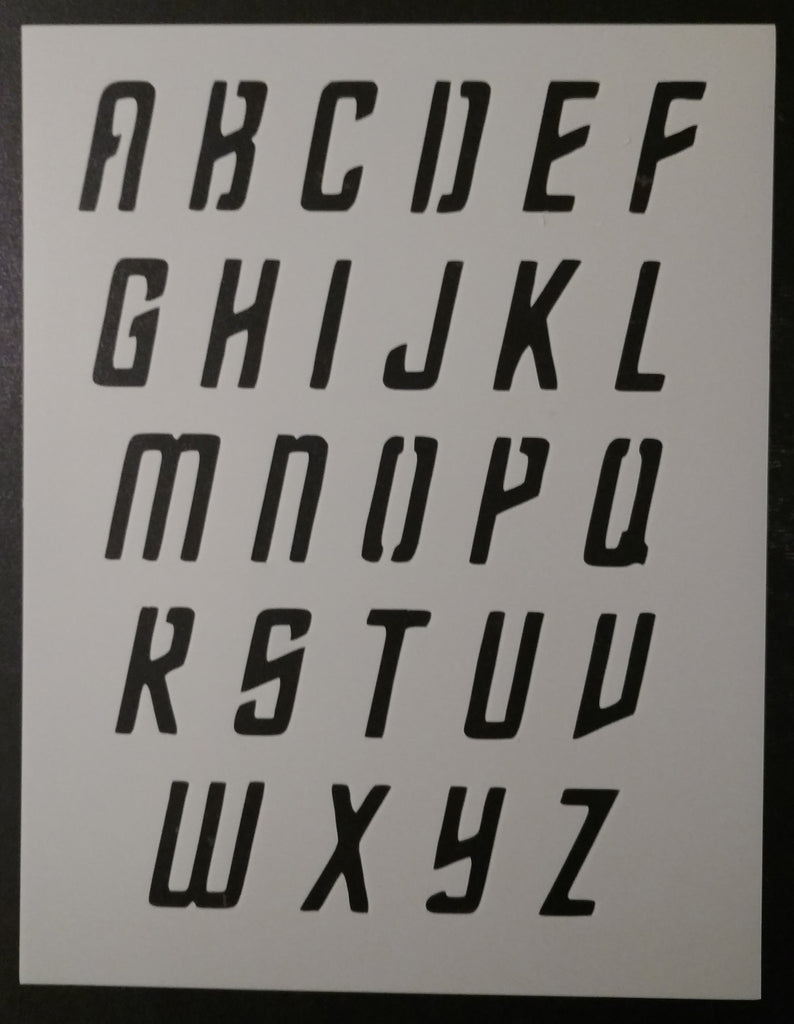 Star Trek Font Alphabet - Stencil