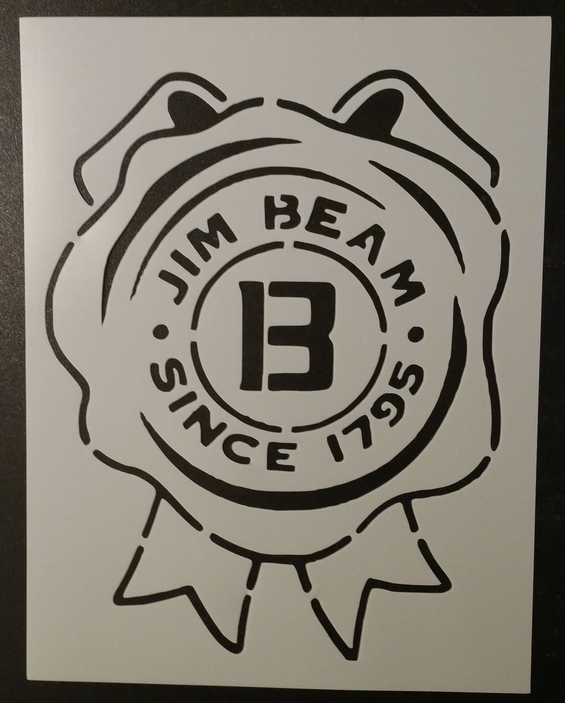 Jim Beam Ribbon Label - Stencil
