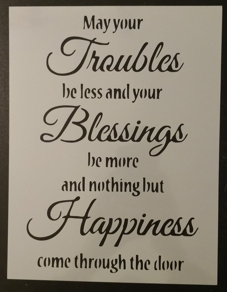 Irish Blessing - Stencil
