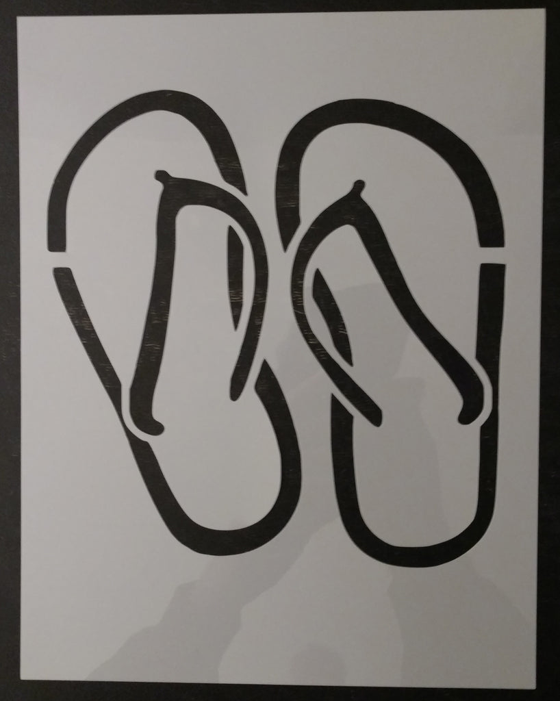 Flip Flops, Beach Sandals - Stencil