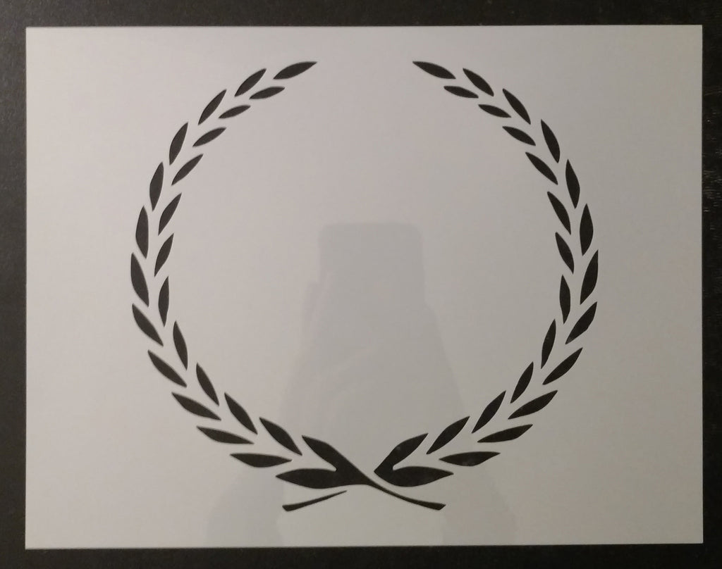 Cadillac Leaf Leaves Wreath Border Symbol Custom Stencil