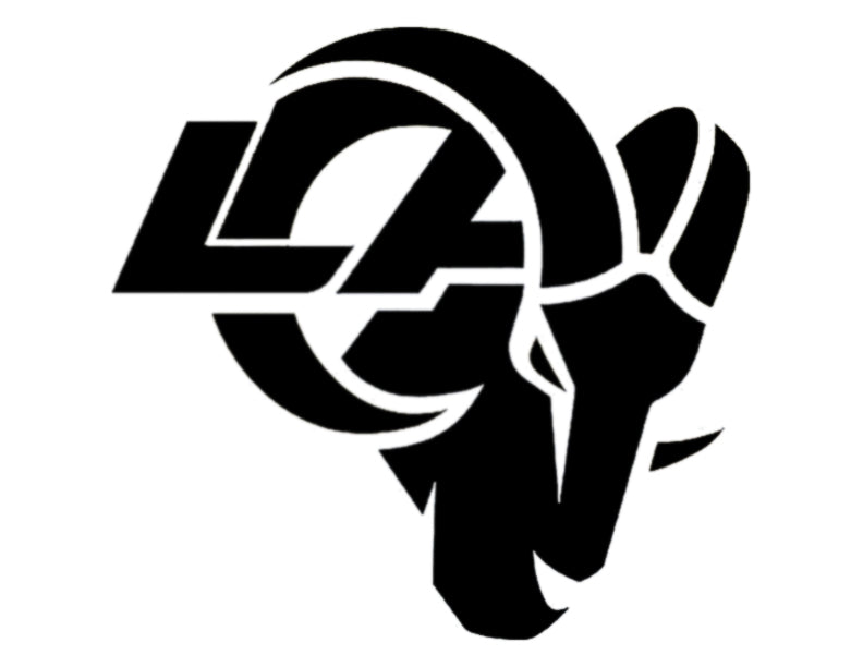 Los Angeles Rams LA Rams 11" x 8.5" Custom Stencil 1 FAST FREE SHIPPING