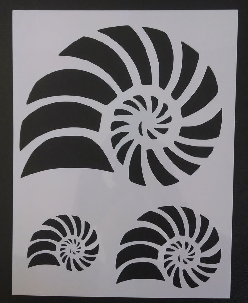 Nautilus Beach Seashell - Stencil