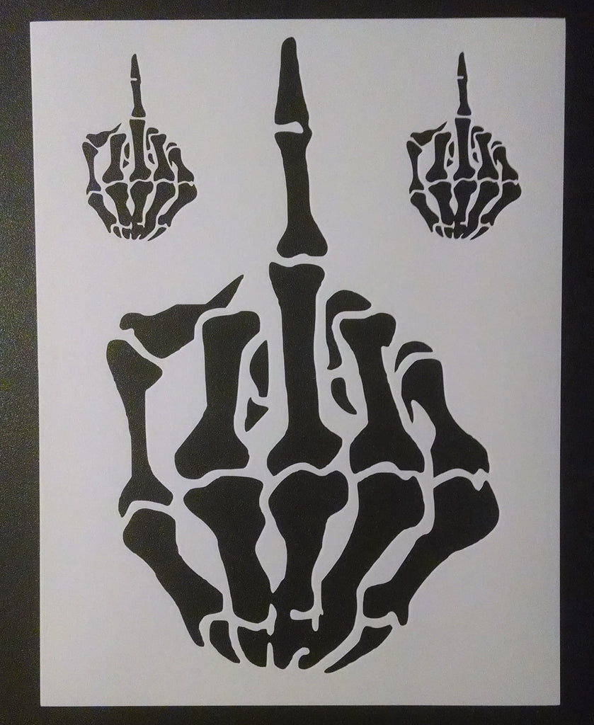 Skeleton Hand Finger - Stencil