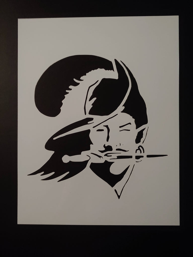 Tampa Bay Buccaneers Throwback Old School Football Custom Stencil