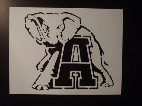 Alabama Crimson Tide Big AL Elephant Custom Stencil
