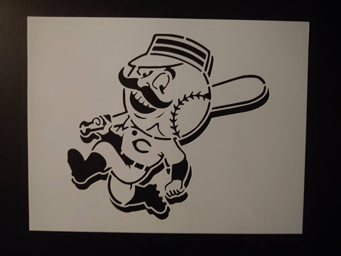 Cincinnati Reds Red Legs 11" x 8.5" Custom Stencil FAST FREE SHIPPING