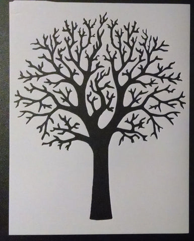 Large Beautiful Country Primitive Tree - Stencil