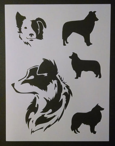 Border Collies - Stencil