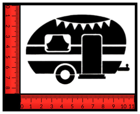Camper Trailer Tent - Custom Stencil