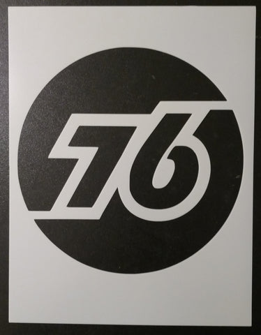 76 Gas Station Sign - Stencil