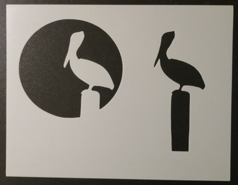 Pelican 2-Layer with Sun / Moon- Stencil