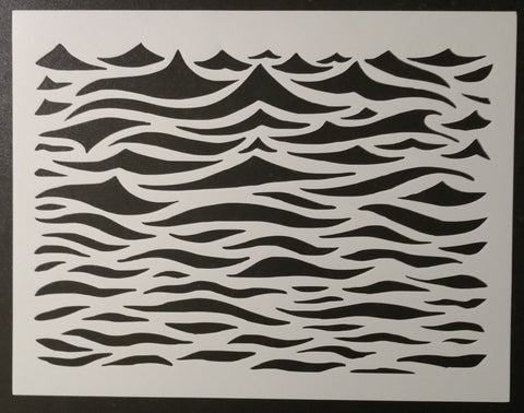 Ocean Waves - Stencil