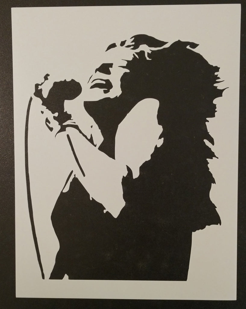 Rock N Roll Singing Girl Singer - Stencil