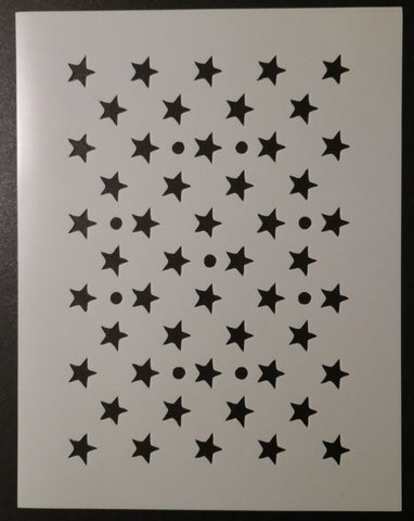 Stars and Circles Pattern - Stencil
