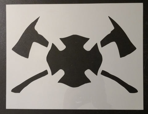 Fire Axes Custom Stencil