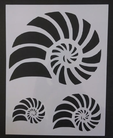 Nautilus Beach Seashell - Stencil