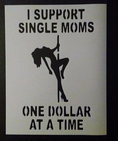 Stripper Girl (funny) - Stencil