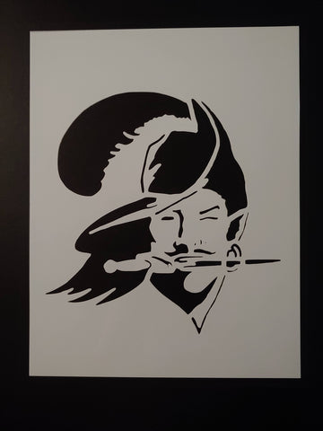 Tampa Bay Buccaneers Throwback Old School Football Custom Stencil